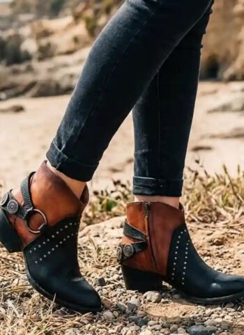 Boho Black Mid-Boots