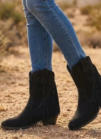 Boho Fringes High Boots